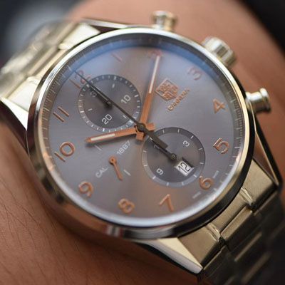   V6厂泰格豪雅卡莱拉CALIBRE 1887自动计时 43毫米系列CAR2013.BA0799腕表