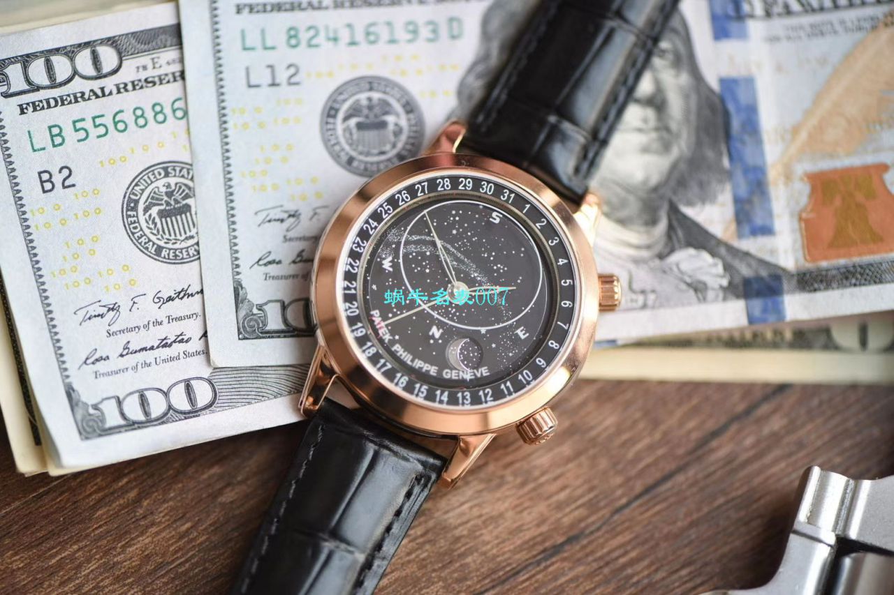   台湾厂百达翡丽星空多少钱  百达翡丽超级复杂功能计时6102R-001腕表 / BD239