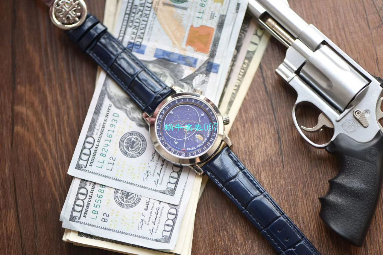   台湾厂百达翡丽星空多少钱  百达翡丽超级复杂功能计时系列6102P-001 铂金腕表 / BD238