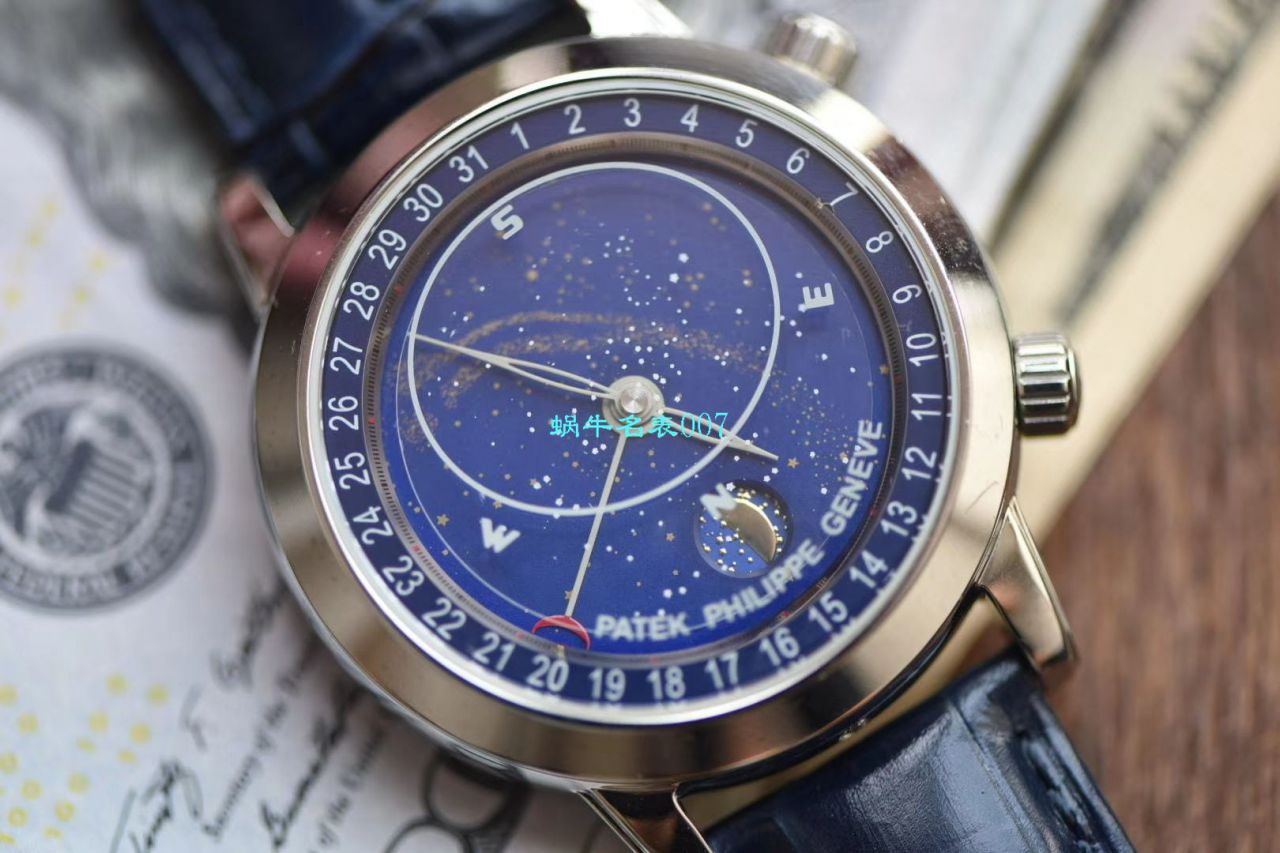   台湾厂百达翡丽星空多少钱  百达翡丽超级复杂功能计时系列6102P-001 铂金腕表 / BD238