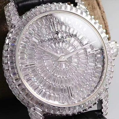   DM厂又一奢华精品镶嵌308颗奢华方钻  江诗丹顿传袭TRADITIONNELLE系列82760/000G-9852男士腕表