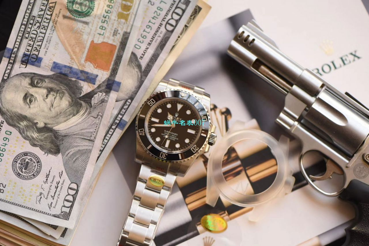   N厂V10最高版本表无日历黑水鬼  劳力士潜航者型114060-97200 黑盘腕表 / R270