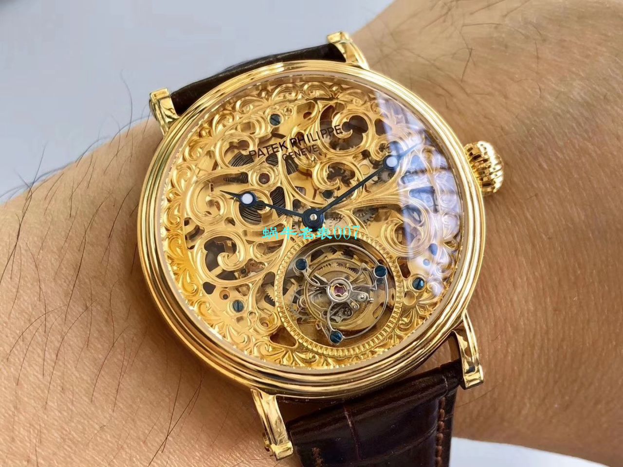   小贵  少量来货，新品上市❗最新款 私人专属定制百达翡丽镂空陀飞轮手表 / BD256