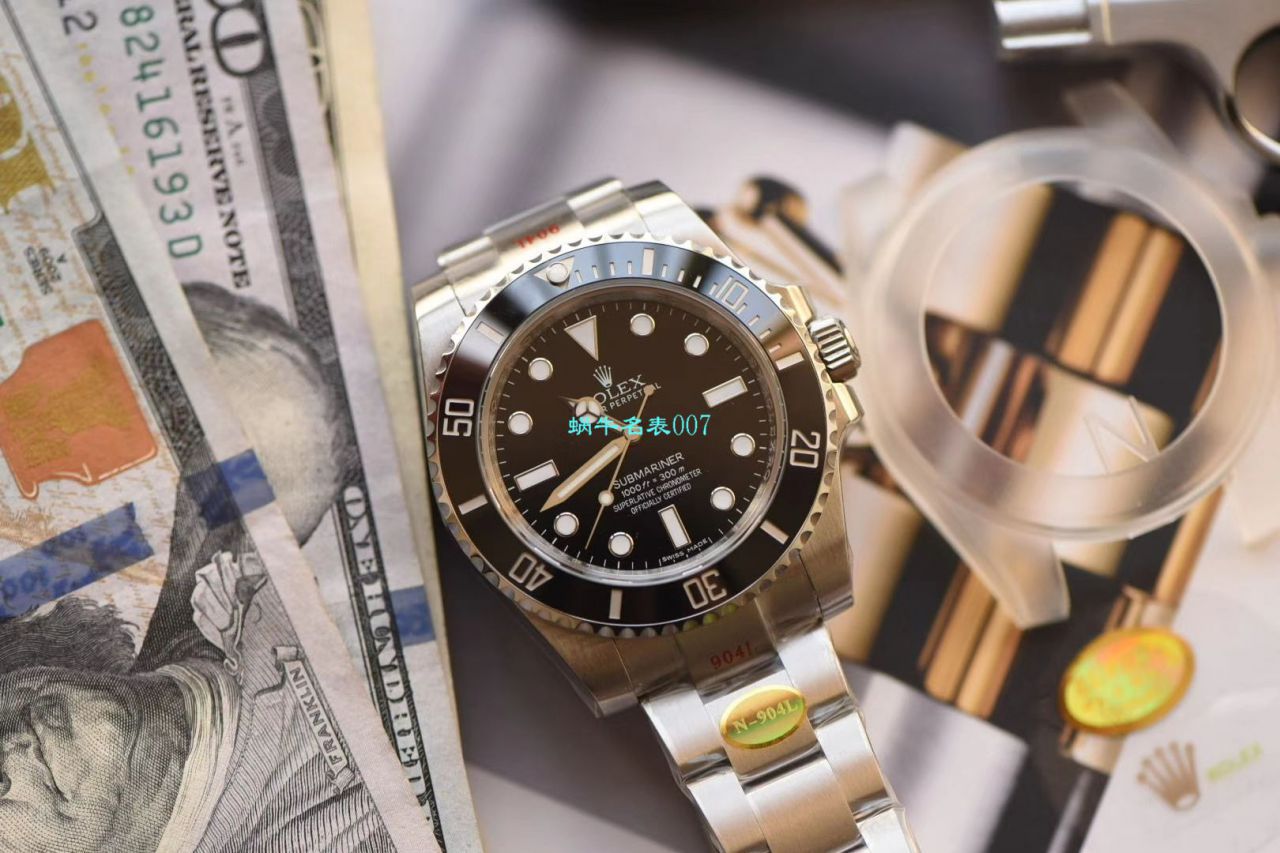 视频评测N厂V10版本无历黑水鬼价格  劳力士Rolex潜航者型114060-97200 腕表 / R276
