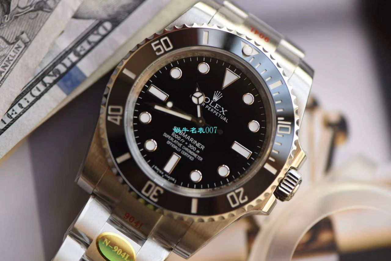 视频评测N厂V10版本无历黑水鬼价格  劳力士Rolex潜航者型114060-97200 腕表 / R276