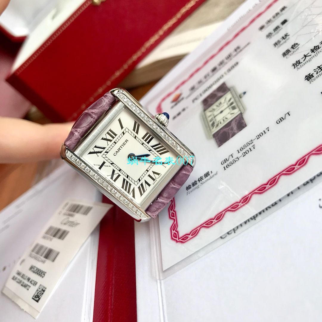  高端定制真钻  卡地亚坦克系列WJTA0015腕表女士 / K189