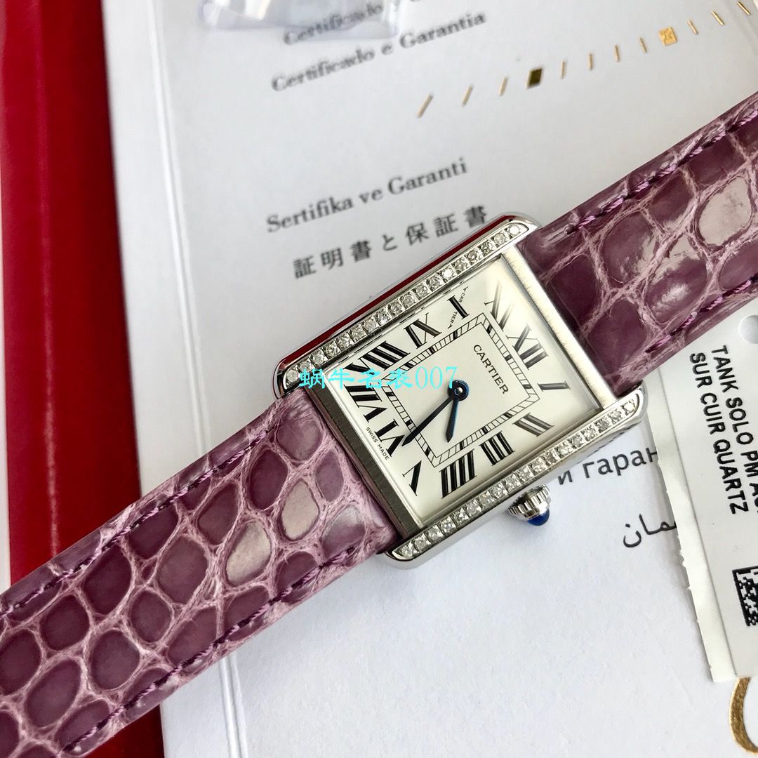   高端定制真钻  卡地亚坦克系列WJTA0015腕表女士 / K189