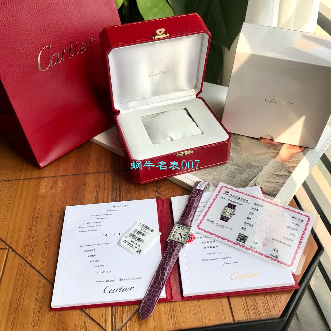   高端定制真钻  卡地亚坦克系列WJTA0015腕表女士 / K189