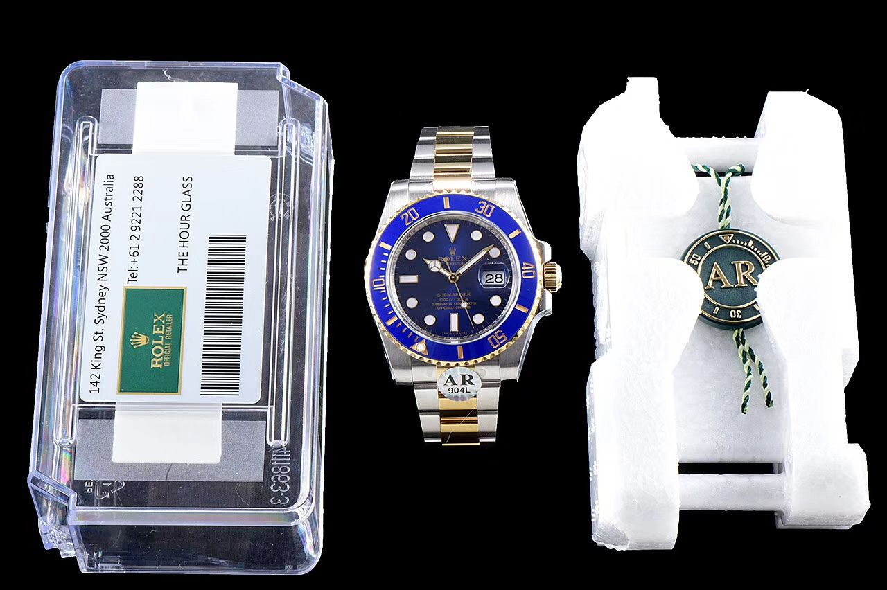   AR厂官网V3版本  劳力士潜航者型系列116613LB-97203，116613-LN-97203间金蓝黑腕表 / R258