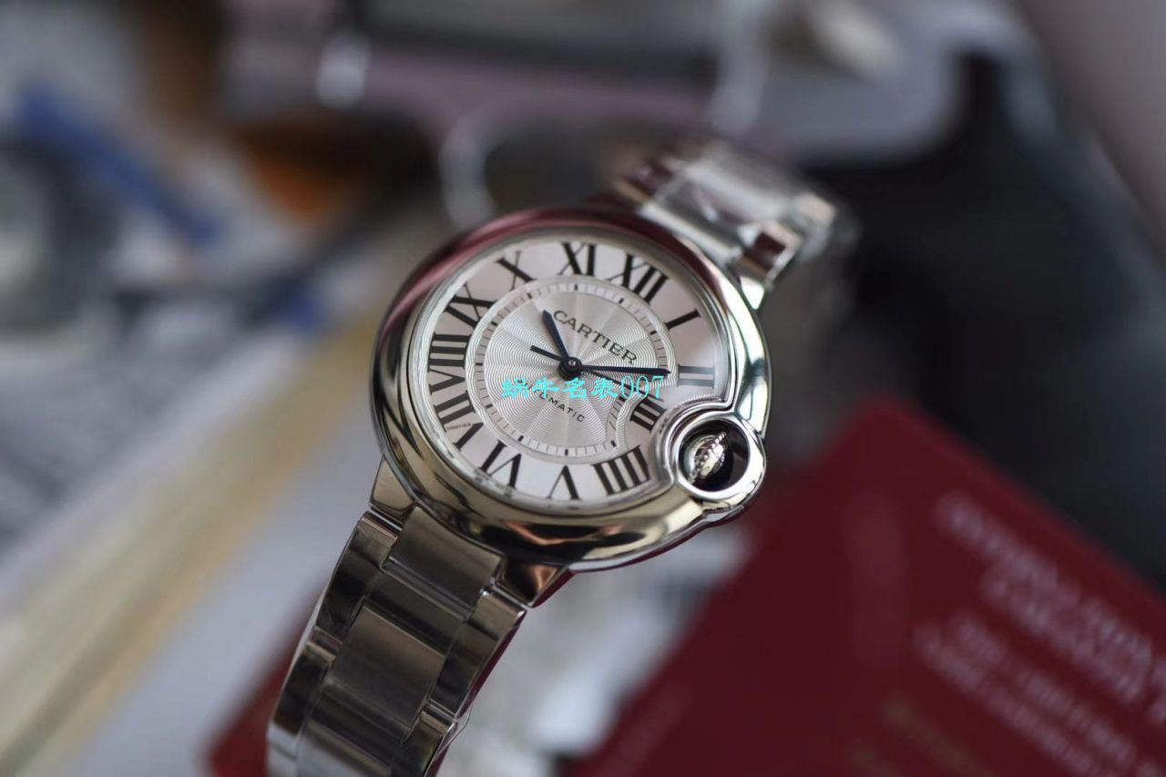   V6厂7K版手表  卡地亚33毫米超级副本蓝气球女装W6920071腕表 / K262