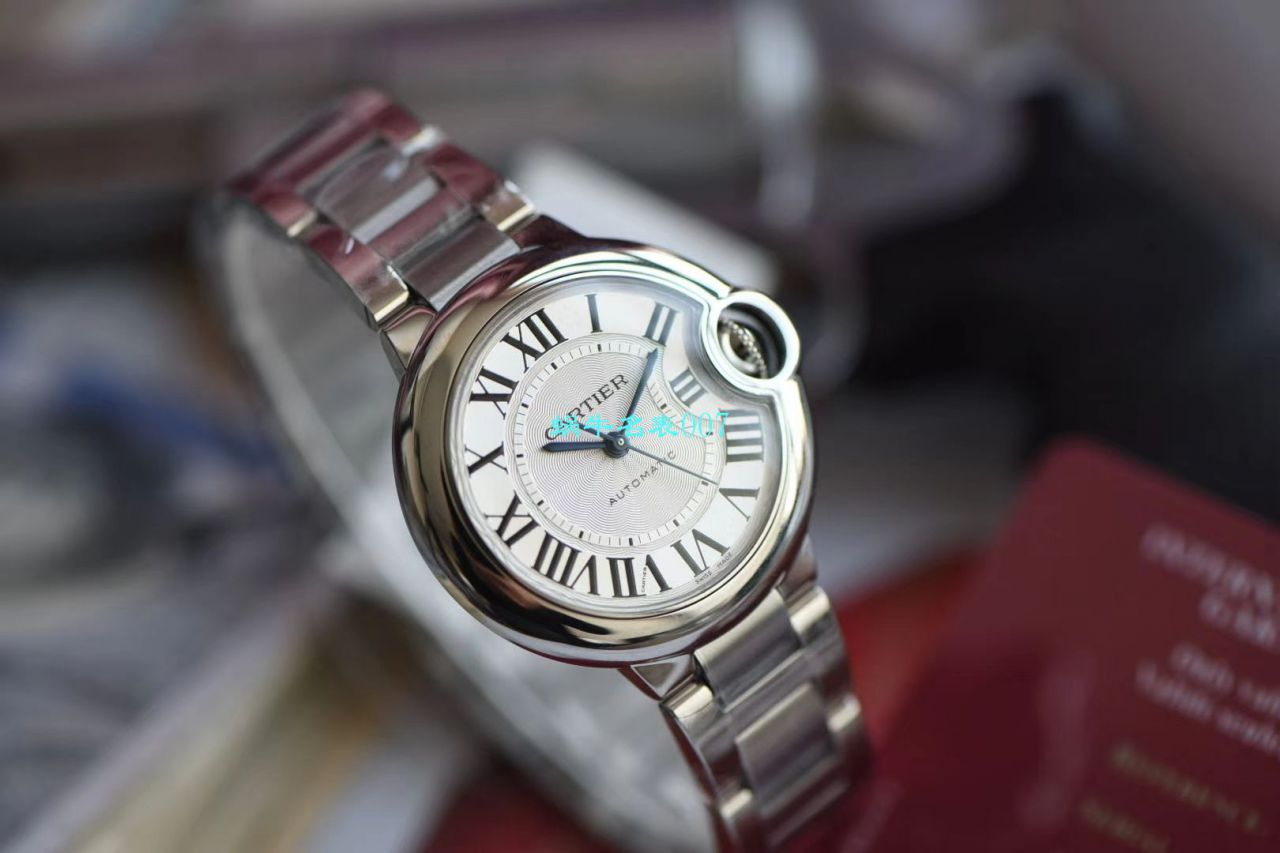   V6厂7K版手表  卡地亚33毫米超级副本蓝气球女装W6920071腕表 / K262