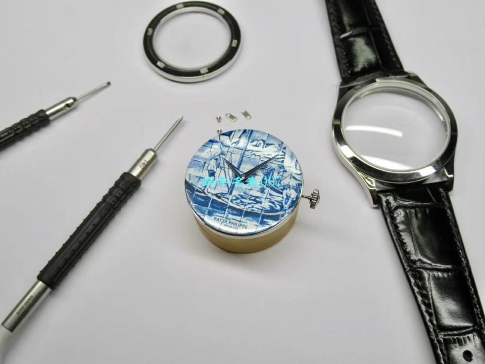 FL厂真微绘珐琅工艺表百达翡丽5089G-061《太加斯河上垂钓》、5089G-062《一天的收货》 / BD263