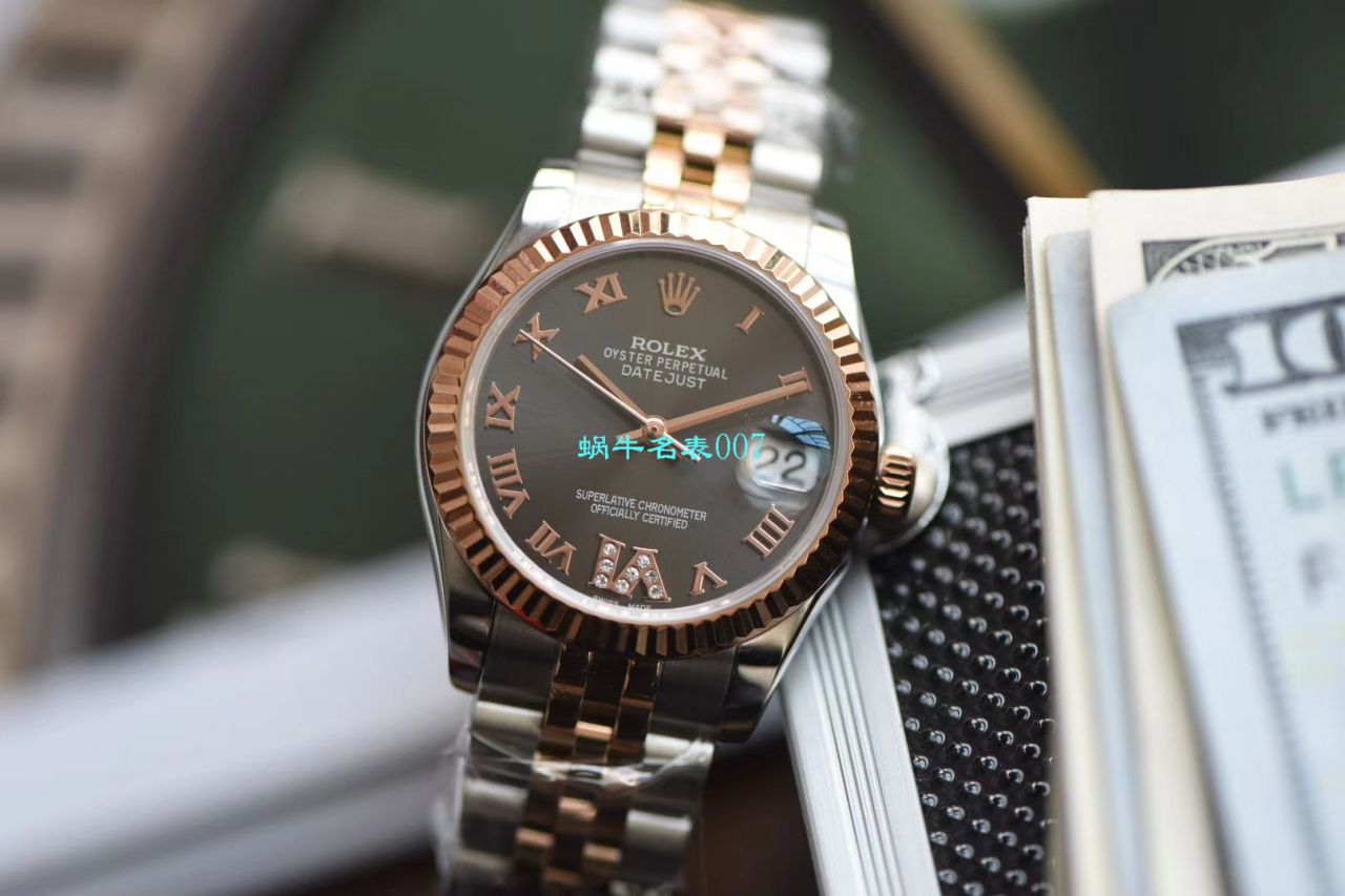 台湾厂劳力士女装日志型31毫米系列178271腕表 / R530