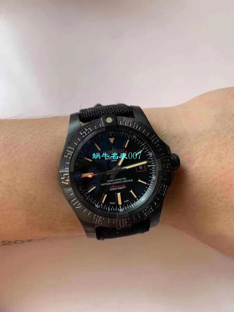 视频评测专柜原单百年灵复仇者黑鸟  百年灵机械计时系列V1731110/BD74/109W/M20BASA.1腕表 / BL093