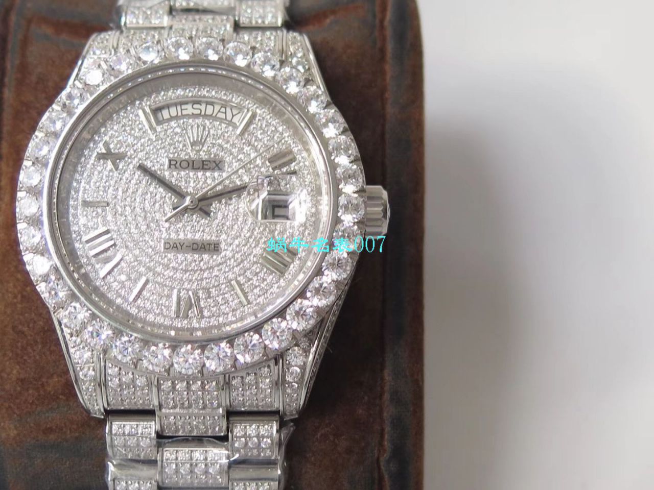 TW厂劳力士帝皇版最豪Day date II系列星期日历型密镶钻特别款腕表 / R355