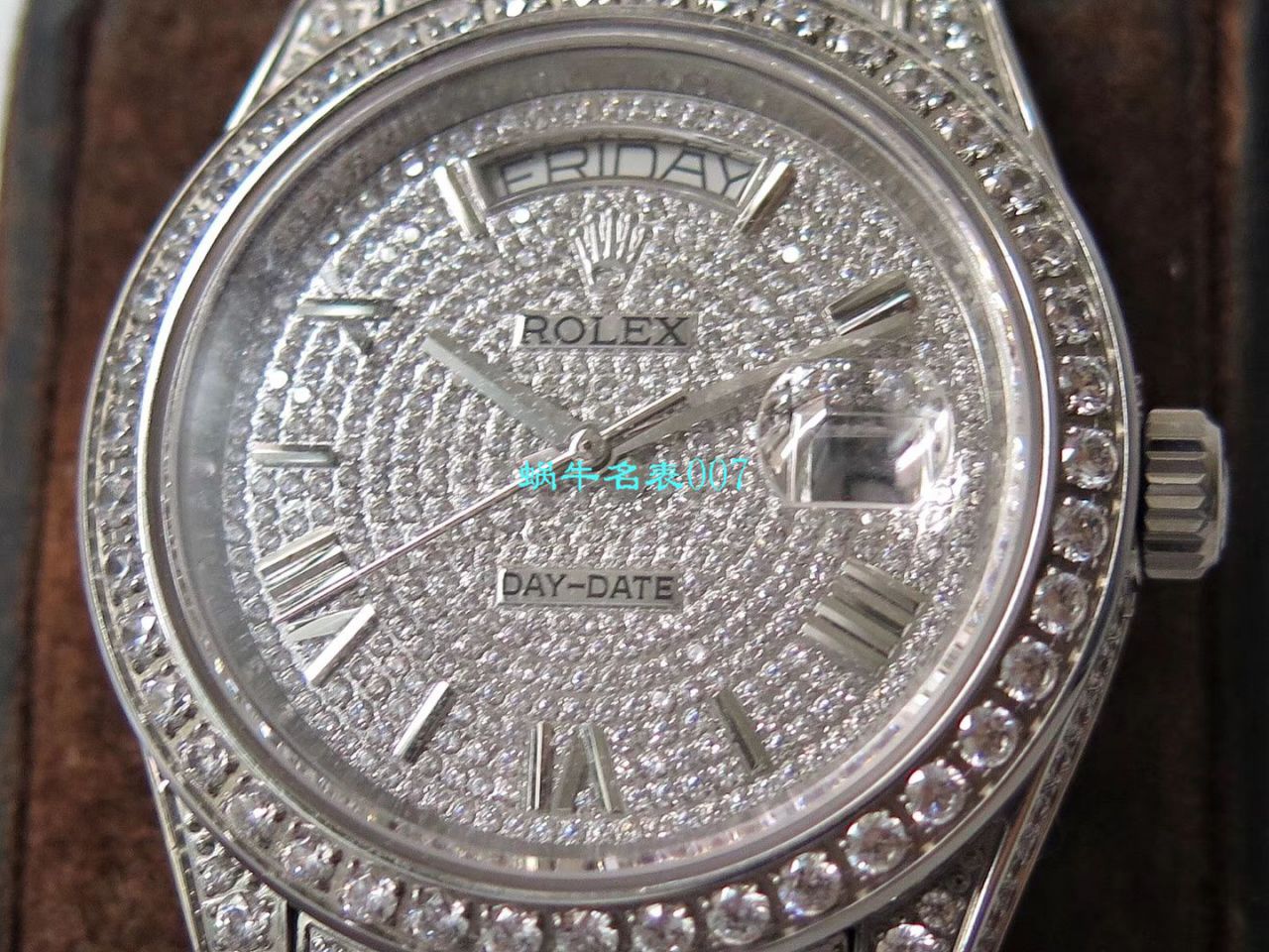 TW厂劳力士帝皇版最豪Day date II系列星期日历型密镶钻特别款腕表 / R355