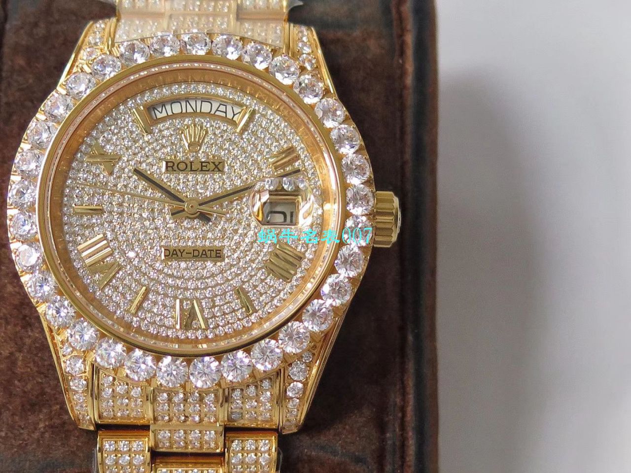 TW厂劳力士帝皇版最豪Day date II系列星期日历型密镶钻特别款腕表 / R355