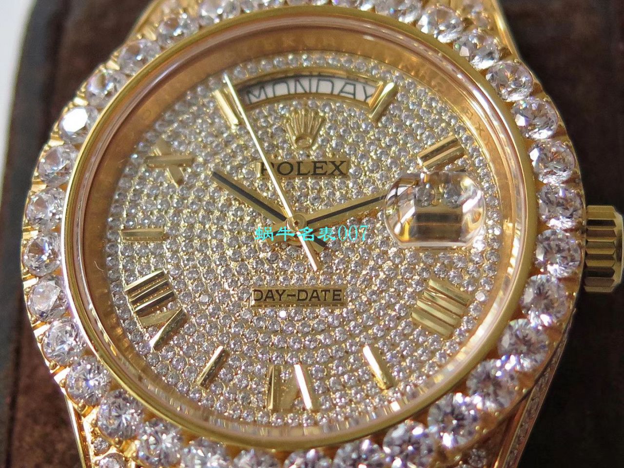 TW厂劳力士帝皇版最豪Day date II系列星期日历型密镶钻特别款腕表 / R355