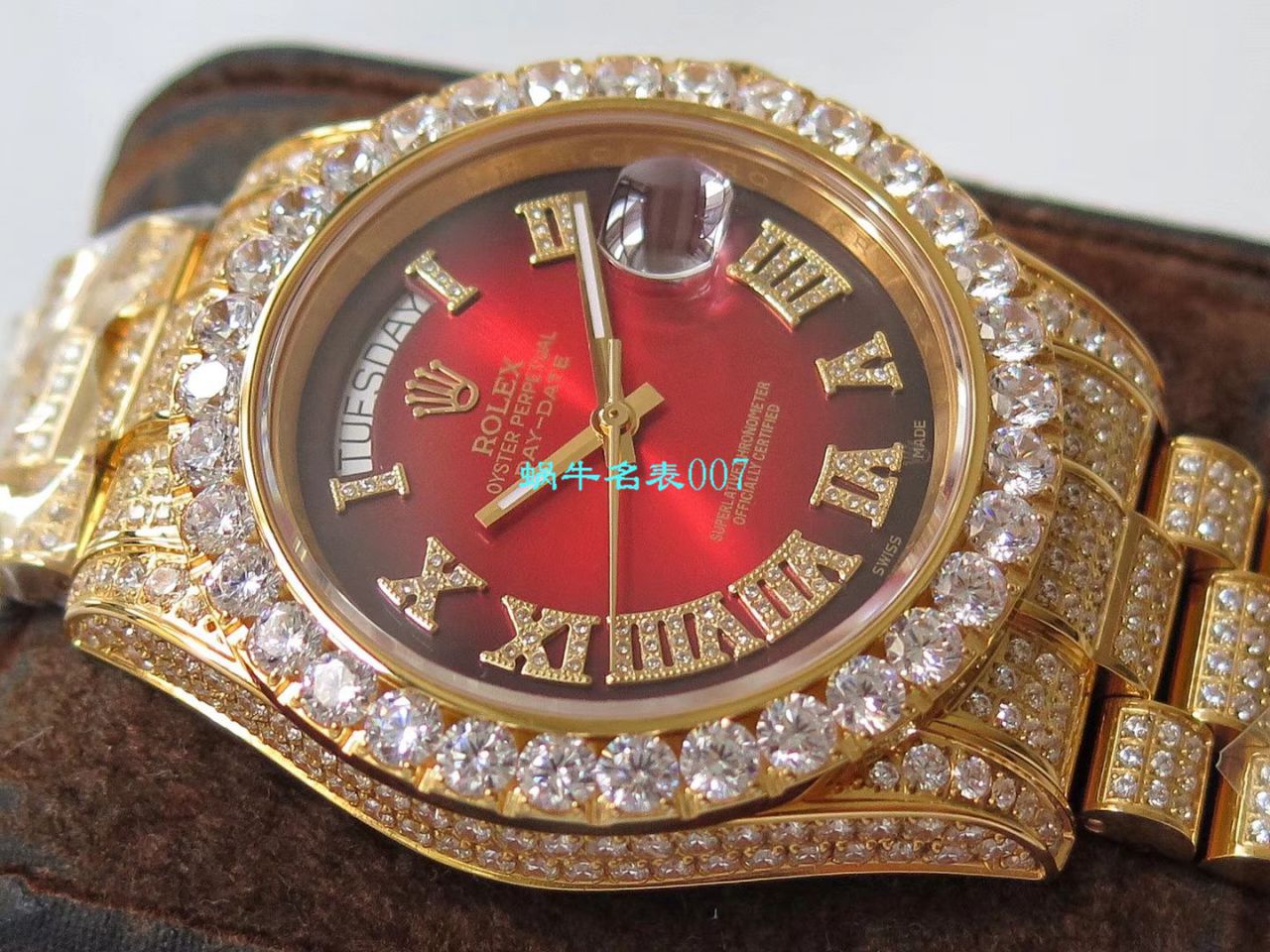 TW厂劳力士帝皇版最豪Day date II系列星期日历型密镶钻特别款腕表 / R355