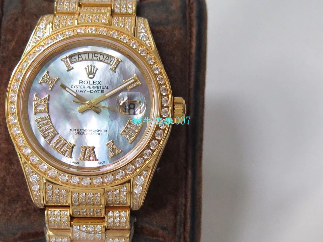 TW厂劳力士帝皇版最豪Day date II系列星期日历型密镶钻特别款腕表 / R355