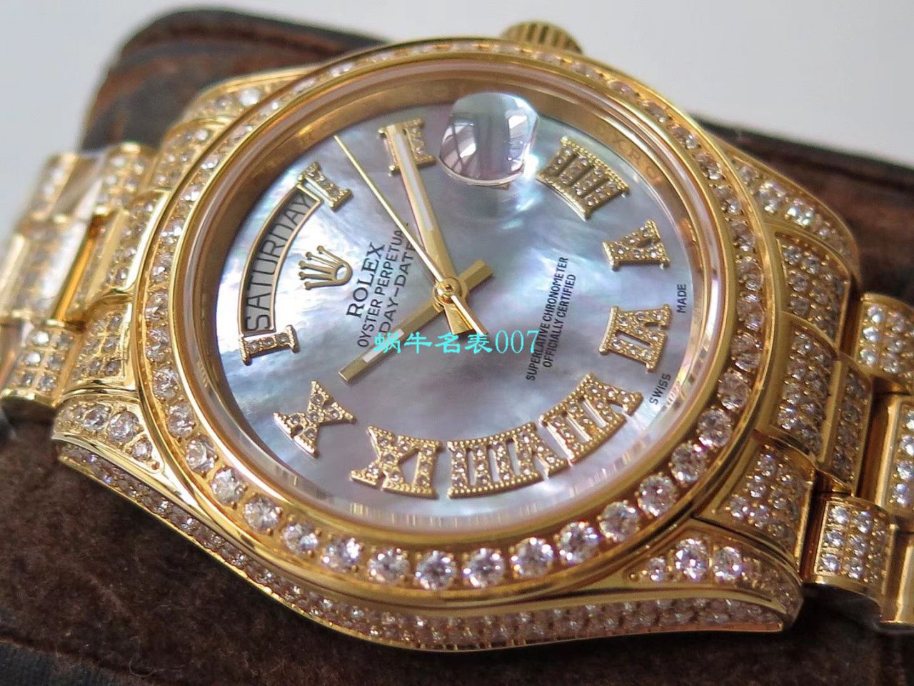 TW厂劳力士帝皇版最豪Day date II系列星期日历型密镶钻特别款腕表 / R355