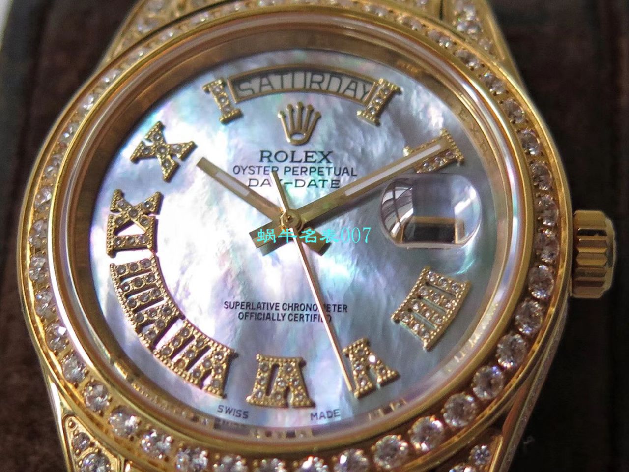 TW厂劳力士帝皇版最豪Day date II系列星期日历型密镶钻特别款腕表 / R355