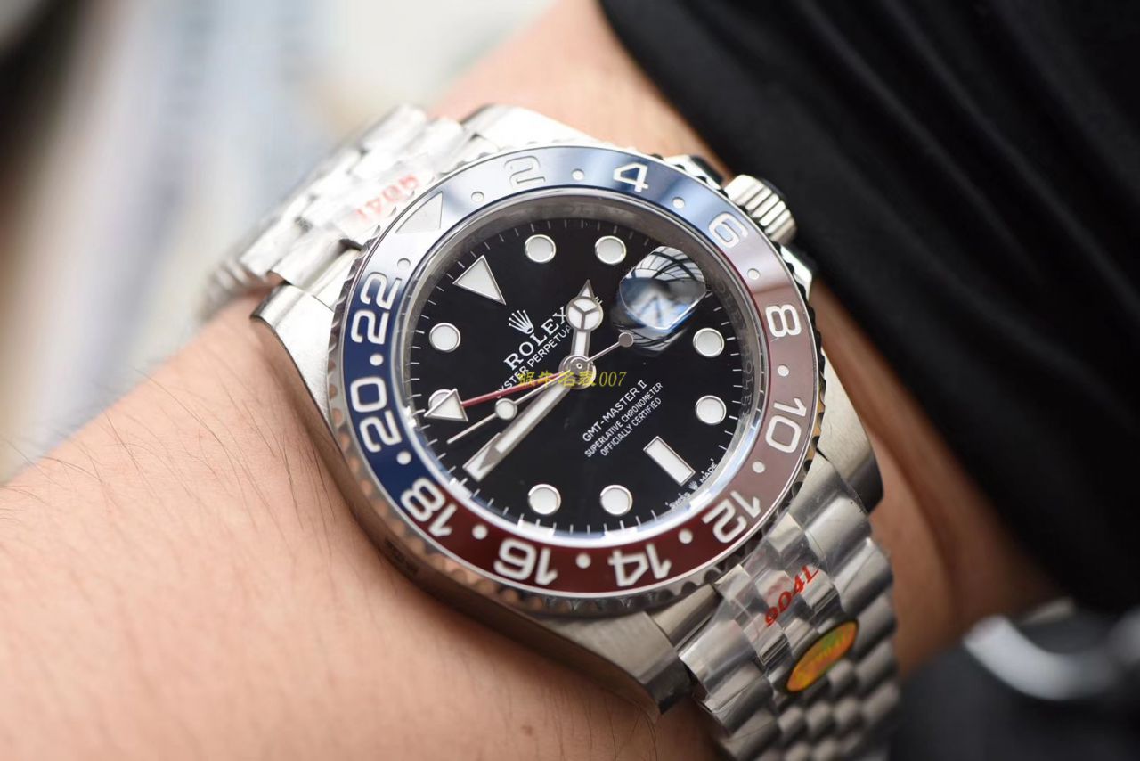   NOOB厂Rolex  劳力士格林尼治型II系列126710BLRO-0001腕表 / R378