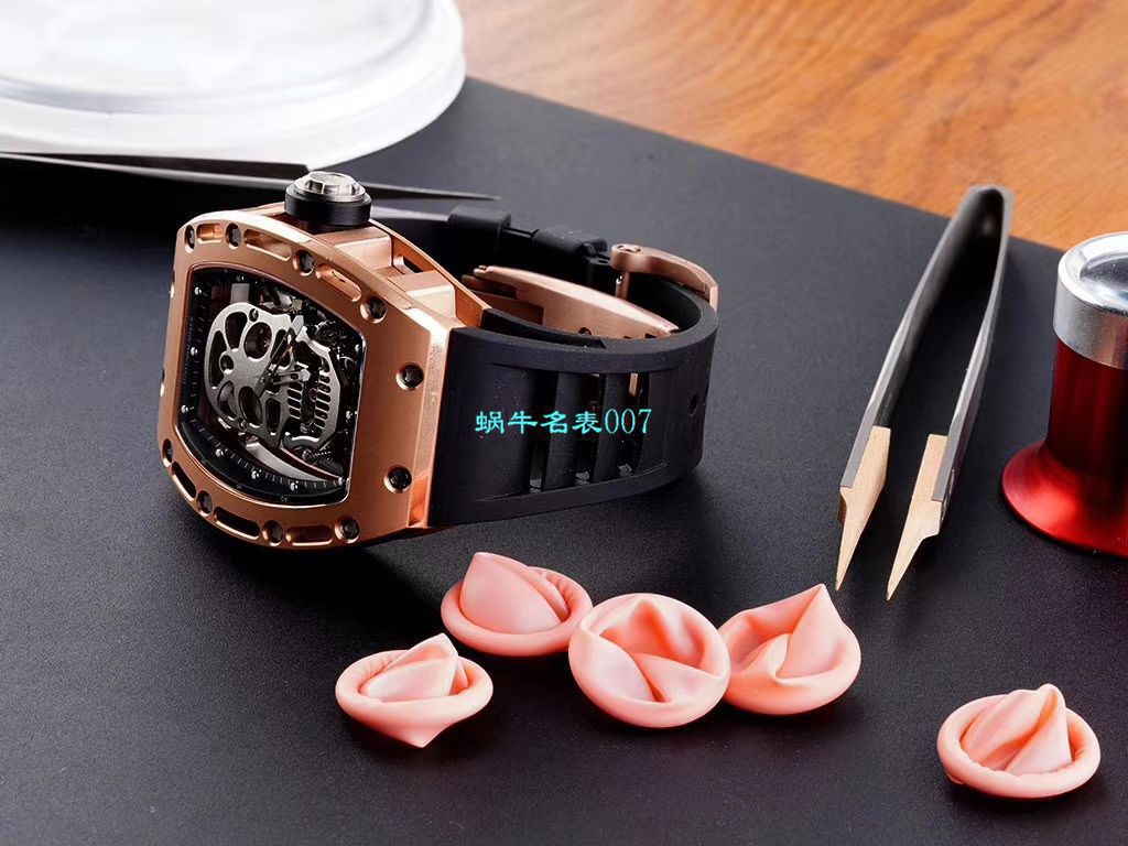 视频评测EUR厂Richard Mille仿表价格  俄罗斯紫金版理查德米勒至尊鬼王RM052 / RM052jin