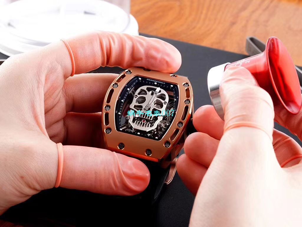 视频评测EUR厂Richard Mille仿表价格  俄罗斯紫金版理查德米勒至尊鬼王RM052 / RM052jin