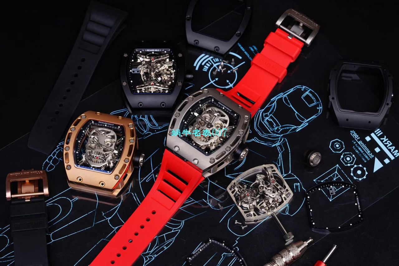 视频评测EUR厂Richard Mille仿表价格  俄罗斯紫金版理查德米勒至尊鬼王RM052 / RM052jin