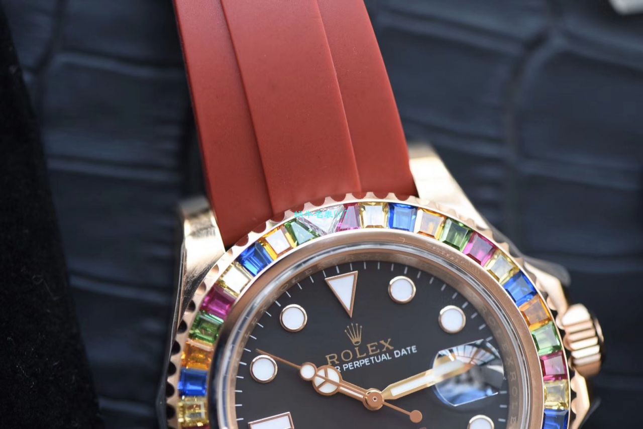 视频评测NOOB厂官网劳力士水鬼表  糖豆劳力士游艇名仕型系列116695SATS腕表 / R327