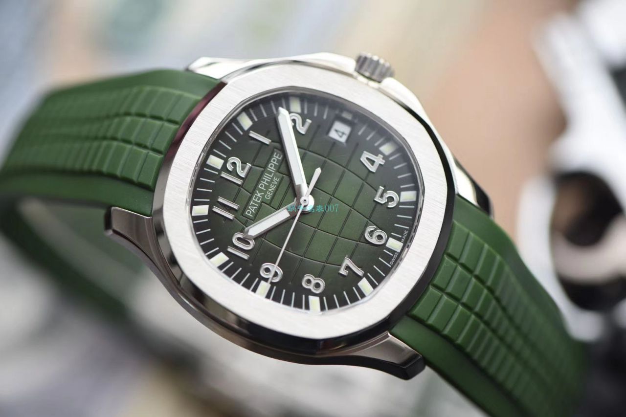 视频评测台湾厂百达翡丽AQUANAUT绿面手雷5168G-010腕表 / BD239LV