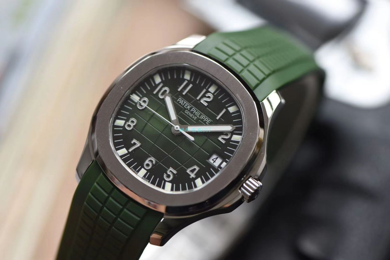 视频评测台湾厂百达翡丽AQUANAUT绿面手雷5168G-010腕表 / BD239LV