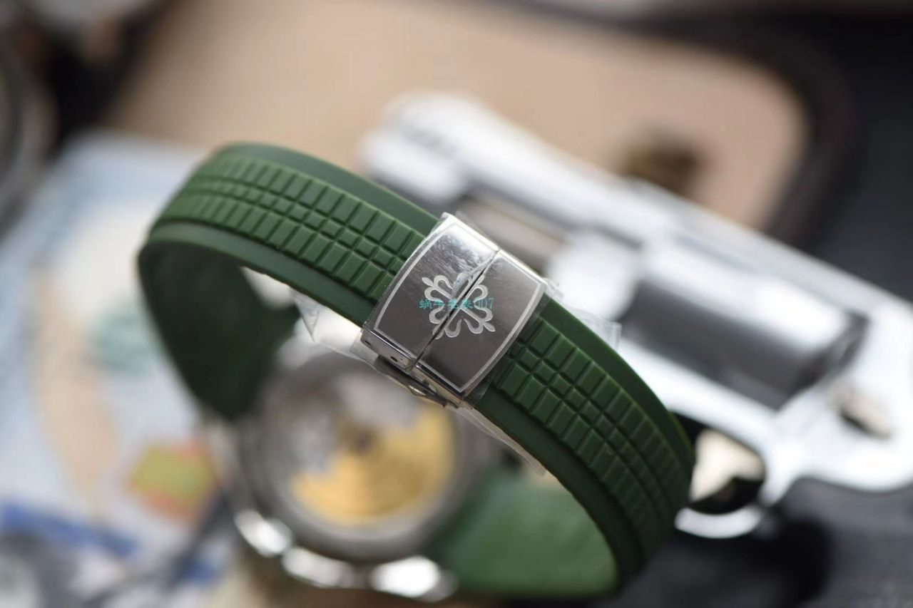 视频评测台湾厂百达翡丽AQUANAUT绿面手雷5168G-010腕表 / BD239LV