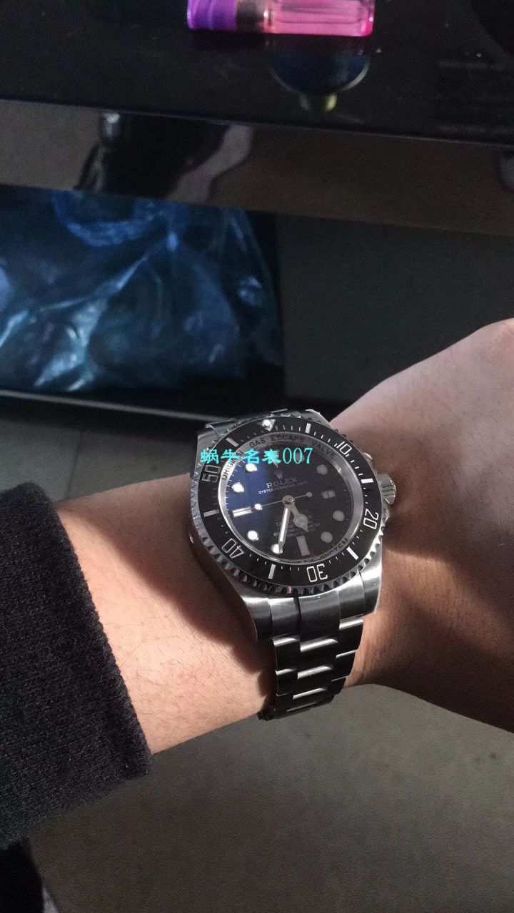 视频评测超级神器  N厂最新904L超级渐变蓝鬼王～劳力士m126660-0002手表 / R500