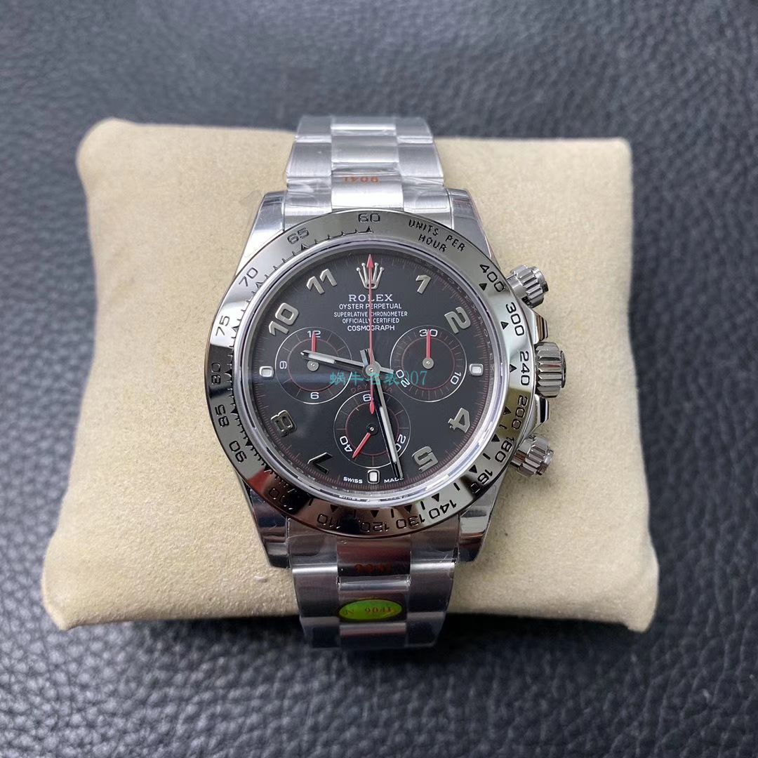 N厂新款超级4130劳力士宇宙计型迪通拿116509-78599 黑盘116509-78599 银面腕表 / R563