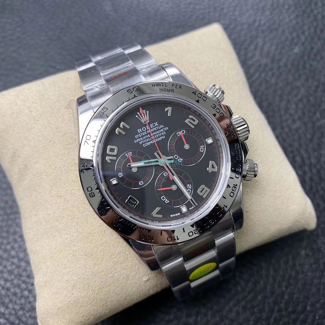 N厂新款超级4130劳力士宇宙计型迪通拿116509-78599 黑盘116509-78599 银面腕表 / R563