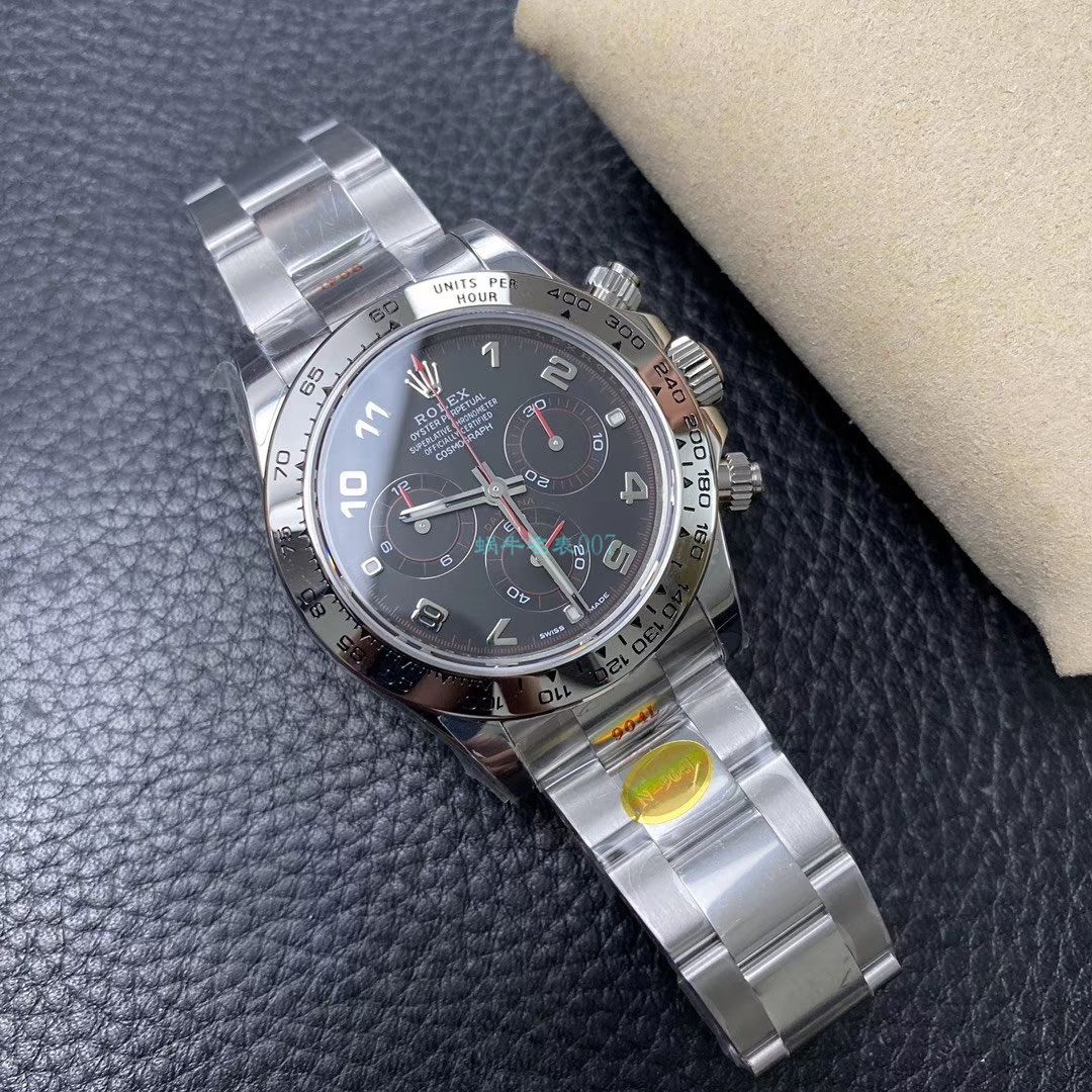 N厂新款超级4130劳力士宇宙计型迪通拿116509-78599 黑盘116509-78599 银面腕表 / R563