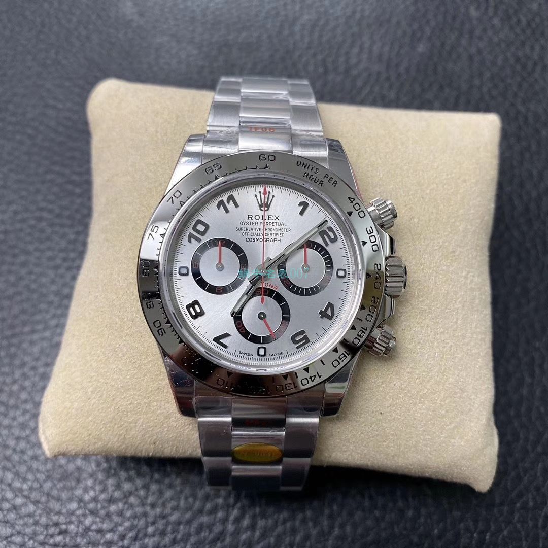 N厂新款超级4130劳力士宇宙计型迪通拿116509-78599 黑盘116509-78599 银面腕表 / R563