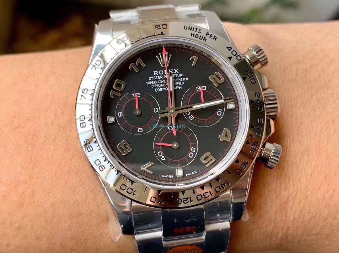 N厂新款超级4130劳力士宇宙计型迪通拿116509-78599 黑盘116509-78599 银面腕表 / R563