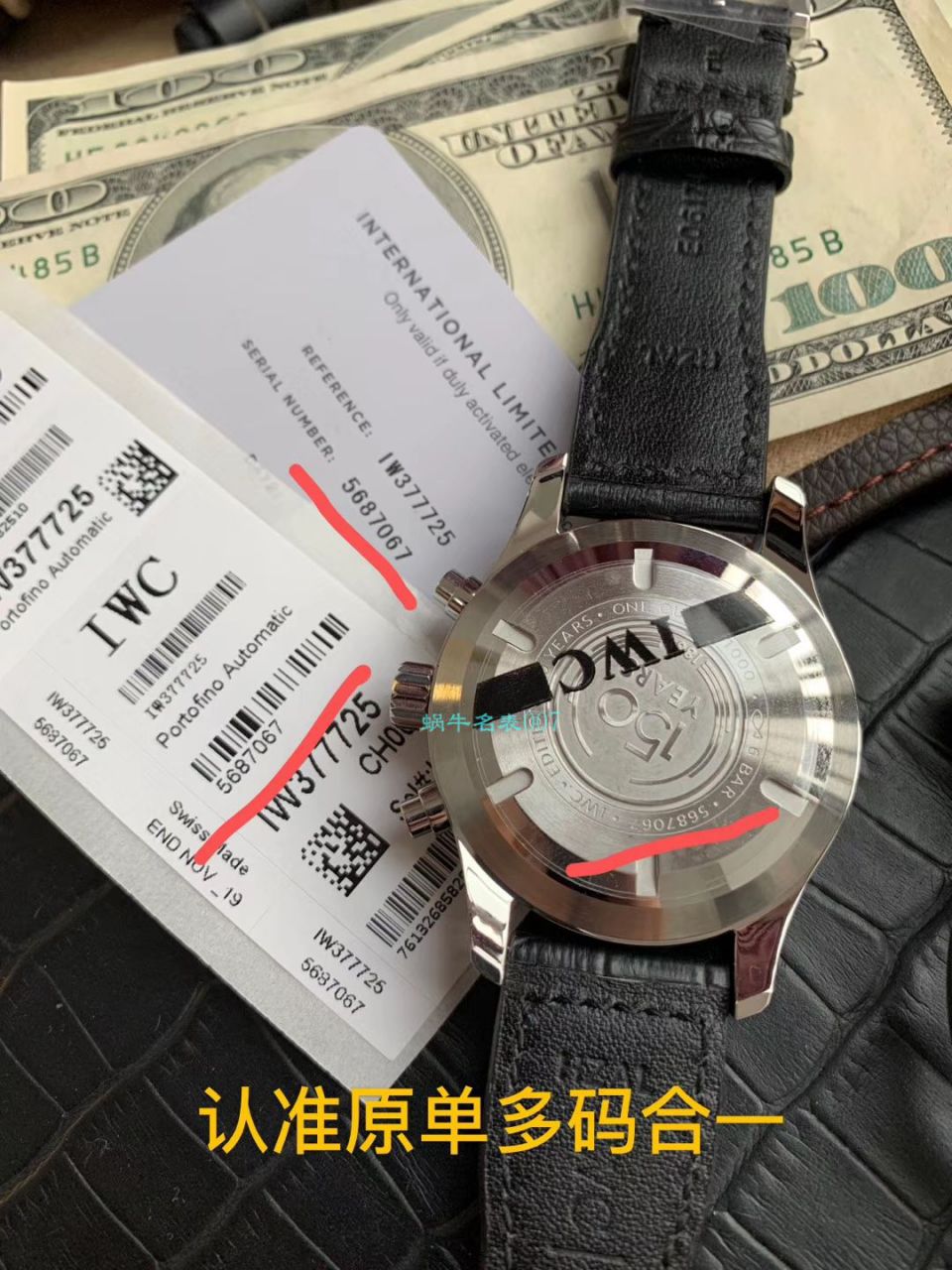 视频评测，稀缺原单  IWC万国表周年纪念系列IW377725腕表（白面150周年纪念版） / WG352