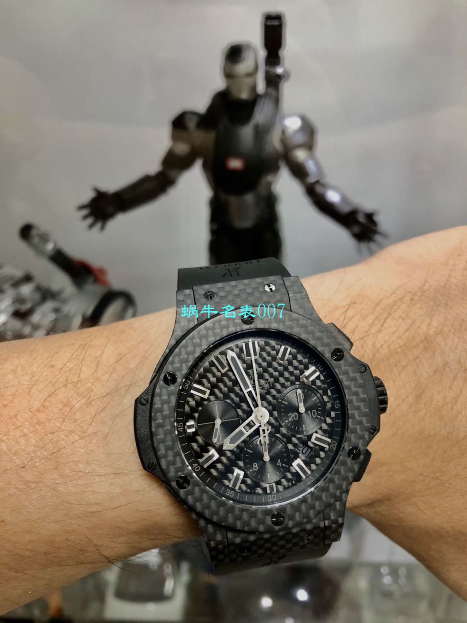 视频评测V6厂宇舶碳纤维手表  HUBLOT宇舶系列301.QX.1724.RX腕表 / YB063