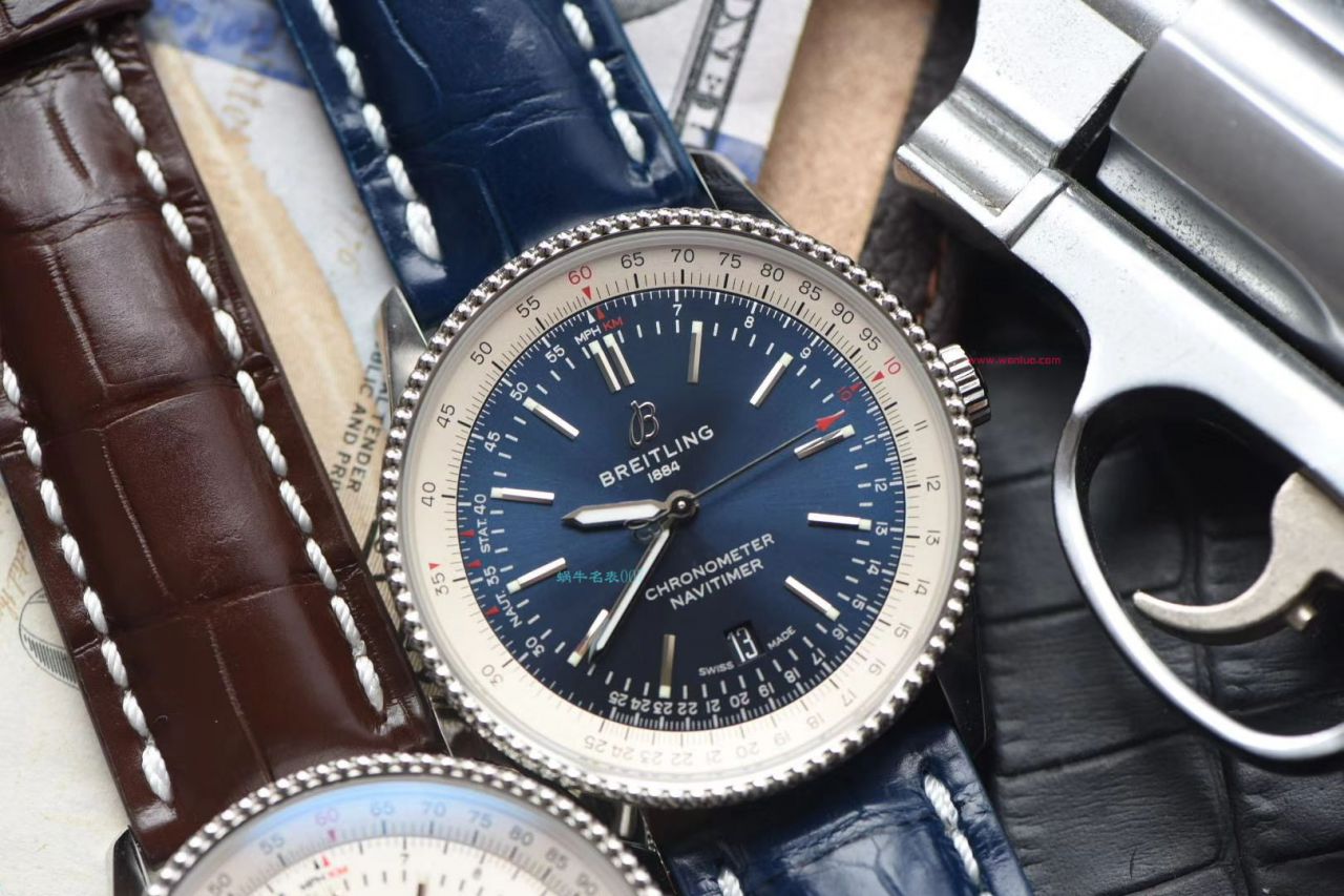 视频评测定制瑞士机芯  百年灵航空计时41毫米系列A17326211C1P3腕表 / BL156