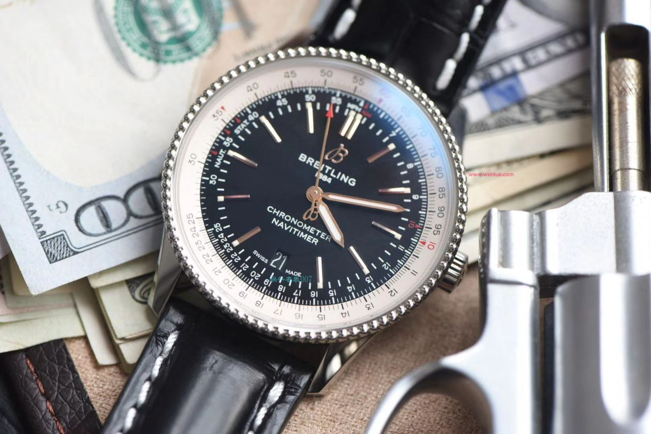 视频评测定制瑞士机芯  百年灵航空计时41毫米系列A17326211C1P3腕表 / BL156