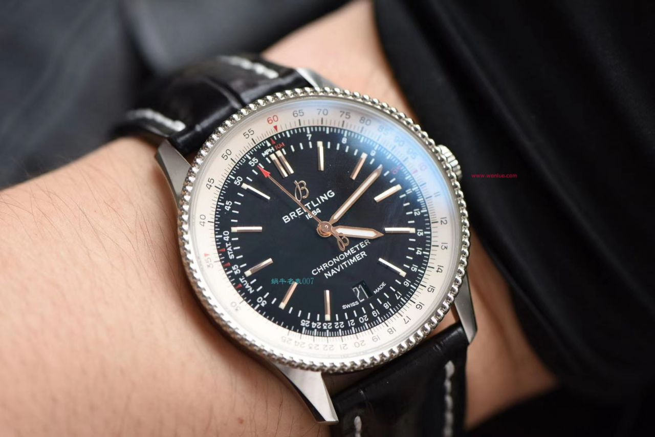 视频评测定制瑞士机芯  百年灵航空计时41毫米系列A17326211C1P3腕表 / BL156