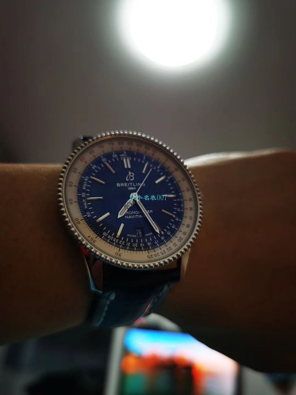 视频评测定制瑞士机芯  百年灵航空计时41毫米系列A17326211C1P3腕表 / BL156