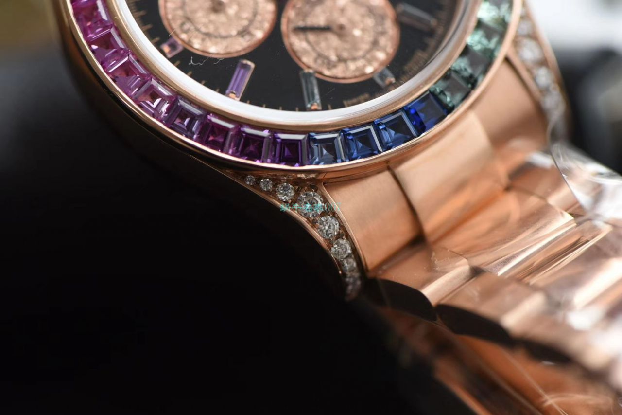 独家后加工真钻包金ROLEX彩虹迪劳力士宇宙计型迪通拿116595 RBOW腕表 / R577