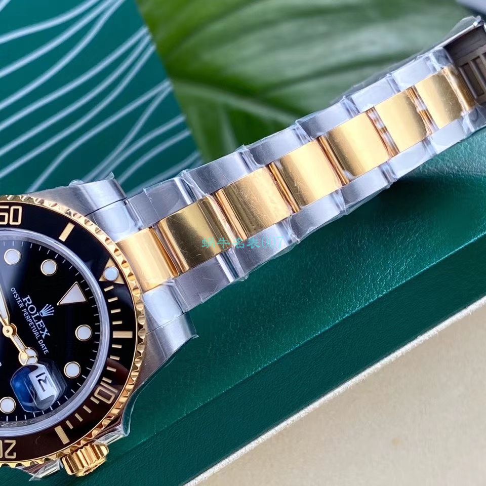 高端定制包金ETA机芯劳力士潜航者型116613LB-97203 蓝盘腕表(间金蓝水鬼) / R597