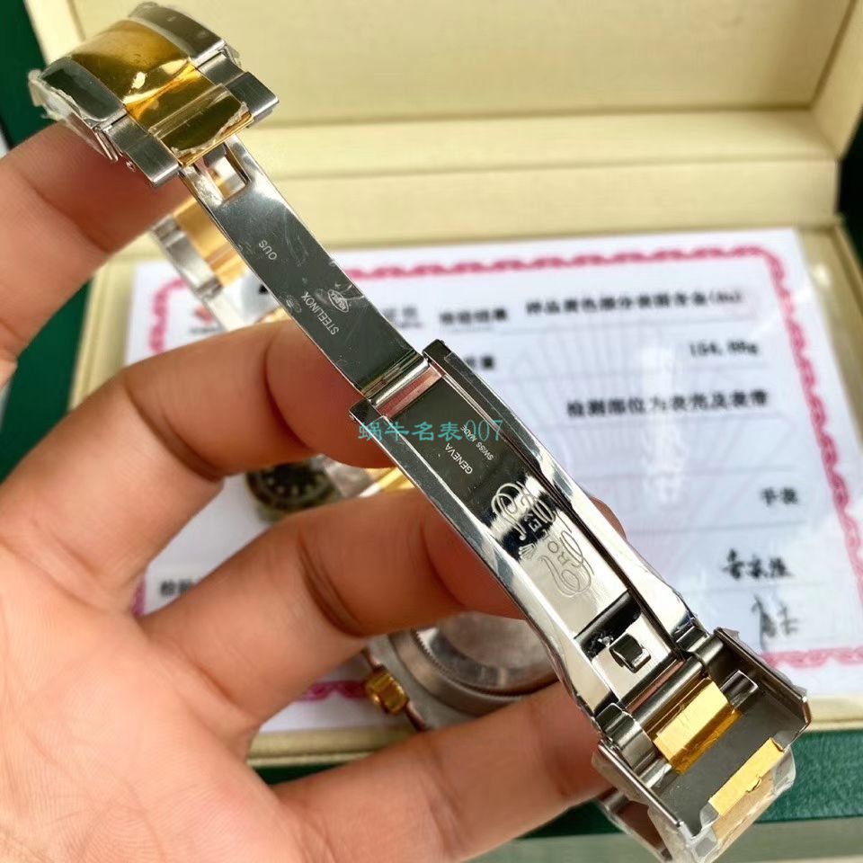 高端定制包金ETA机芯劳力士潜航者型116613LB-97203 蓝盘腕表(间金蓝水鬼) / R597