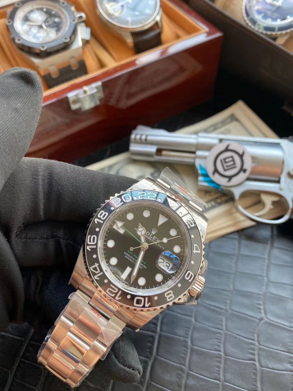 V9厂高劳力士格林尼治型II系列116710LN-78200腕表(绿针) / R605